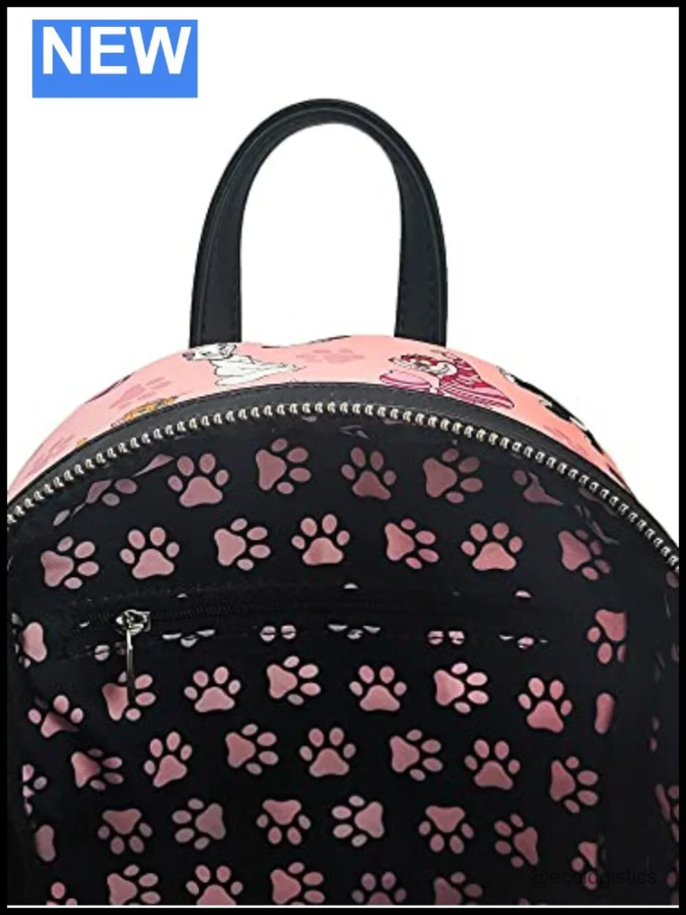 Loungefly Disney Cats Backpack Handbag Print Cheshire Aristocats Pink